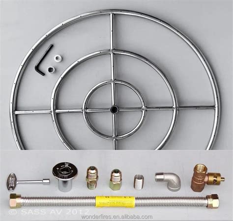 gas fire pit burner rings and pans